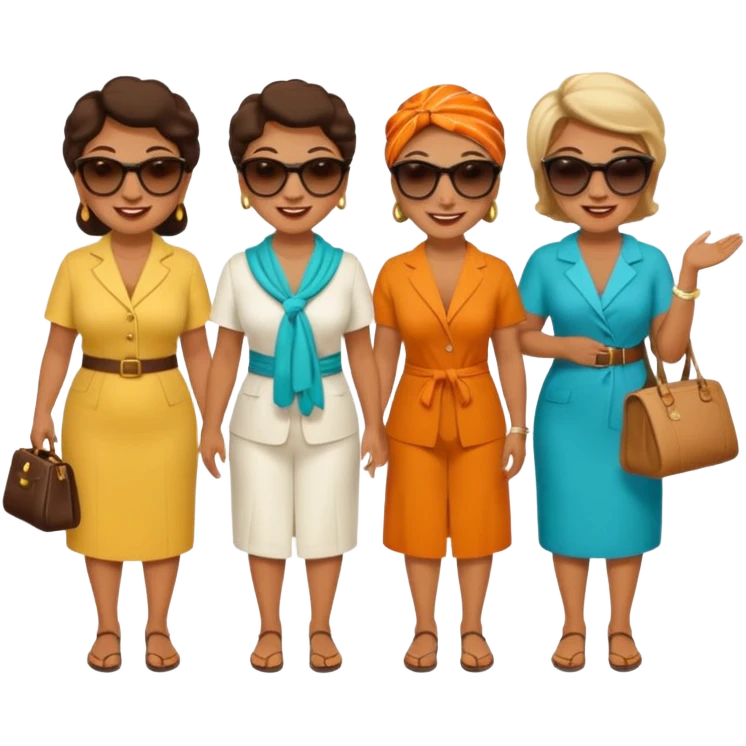 Aunties (5) traveling emoji