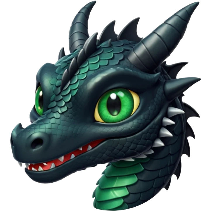 toothless black dragon emoji