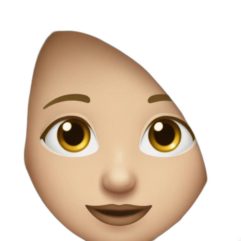 девушка с длинными черными волосами и красивой улыбкой emoji