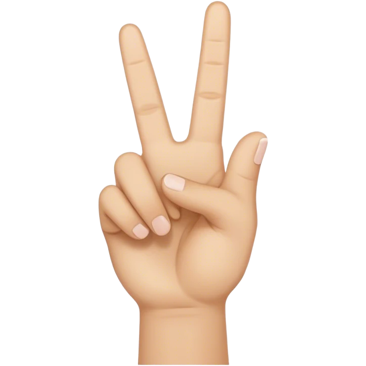 peace hand sign emoji