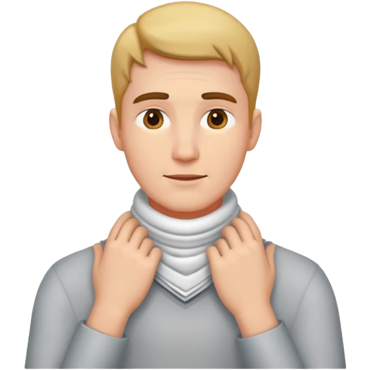 guy with hands around neck  emoji
