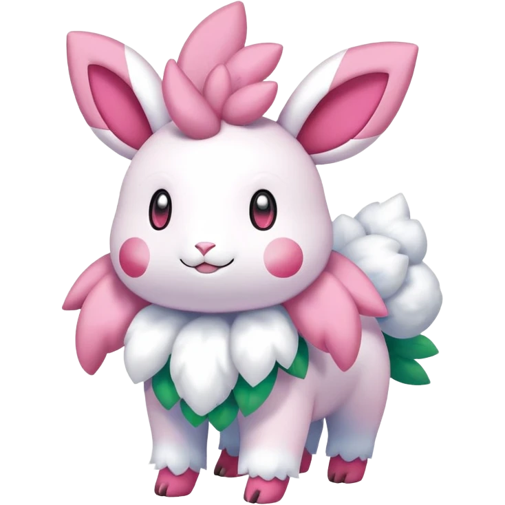Shiny Shaymin-Mareep-Sylveon-Hybrid (Full body) emoji