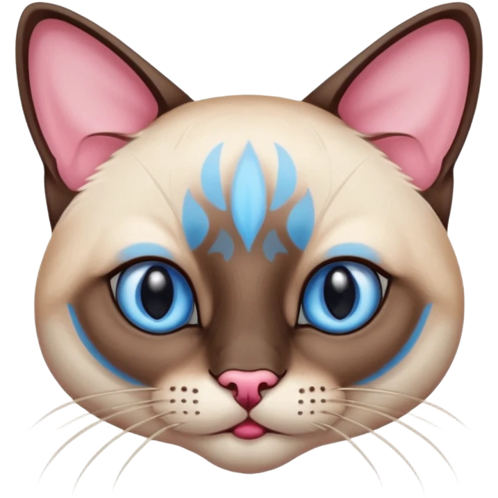 
Siamese cat face emoji