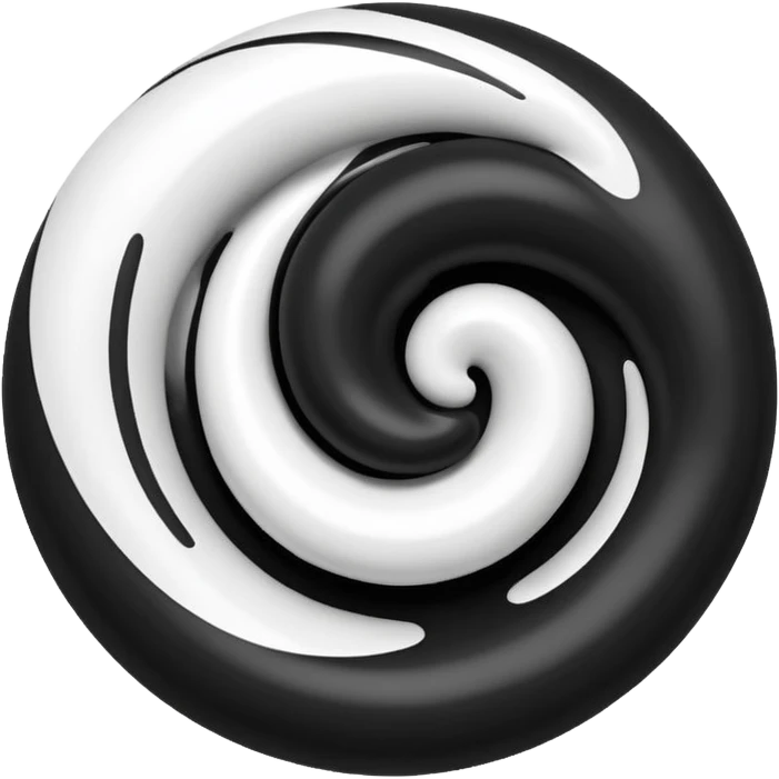 Black and white mix emoji