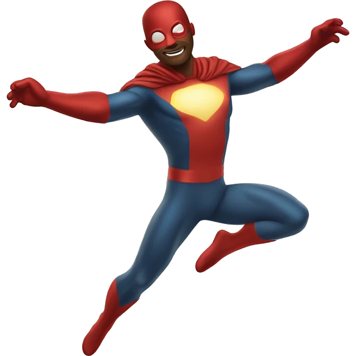 superhero levitating man emoji