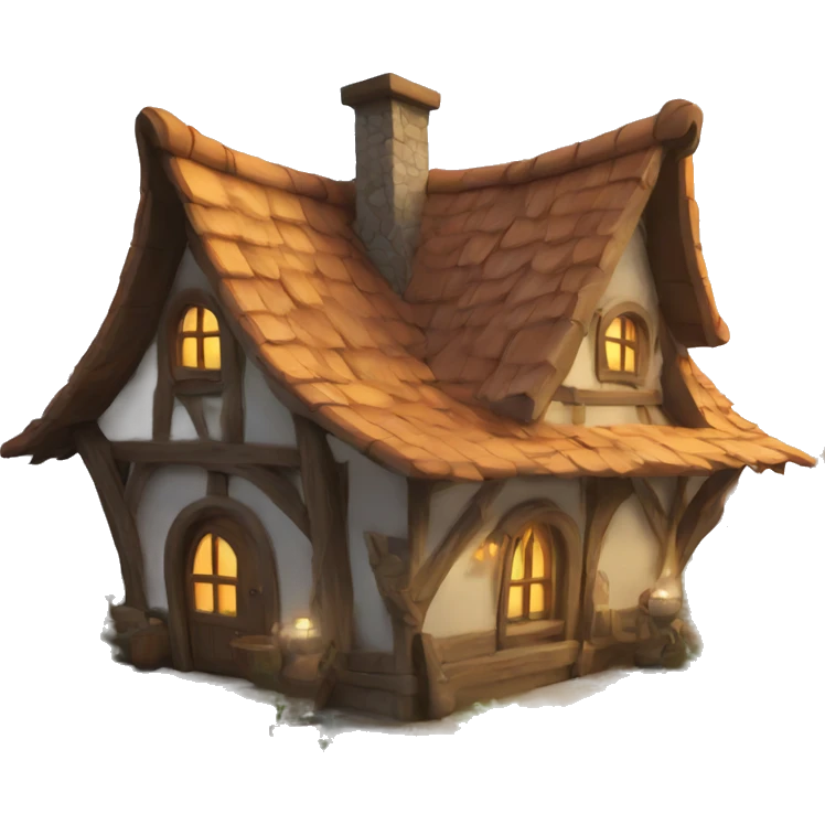 a fantasy house with fantasy elements emoji