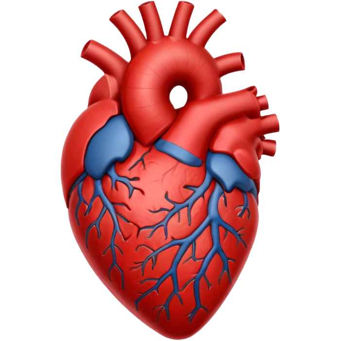 Anatomic heart emoji