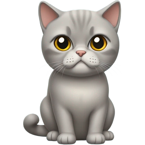 unimpressed british shorthaircat emoji