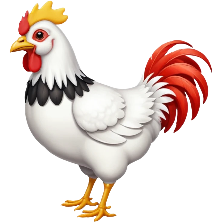 Walking chicken emoji
