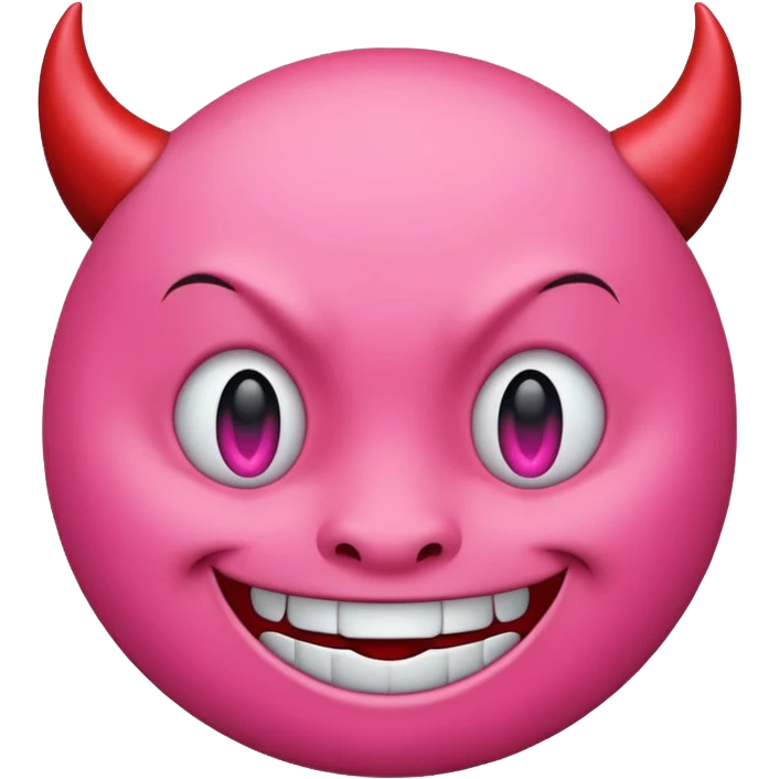 Devil emoji but pink 😈 emoji
