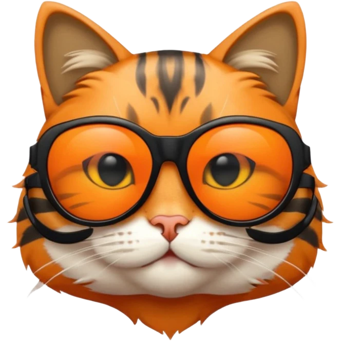 Cat wearing sunglasses emoji
