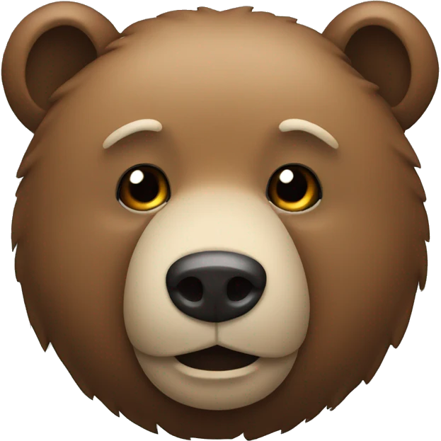 Bear with hands of head emoji