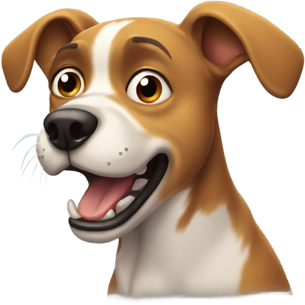 Scared dog emoji