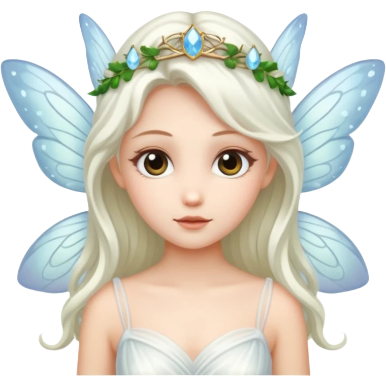 fairy wearing white ethereal emoji