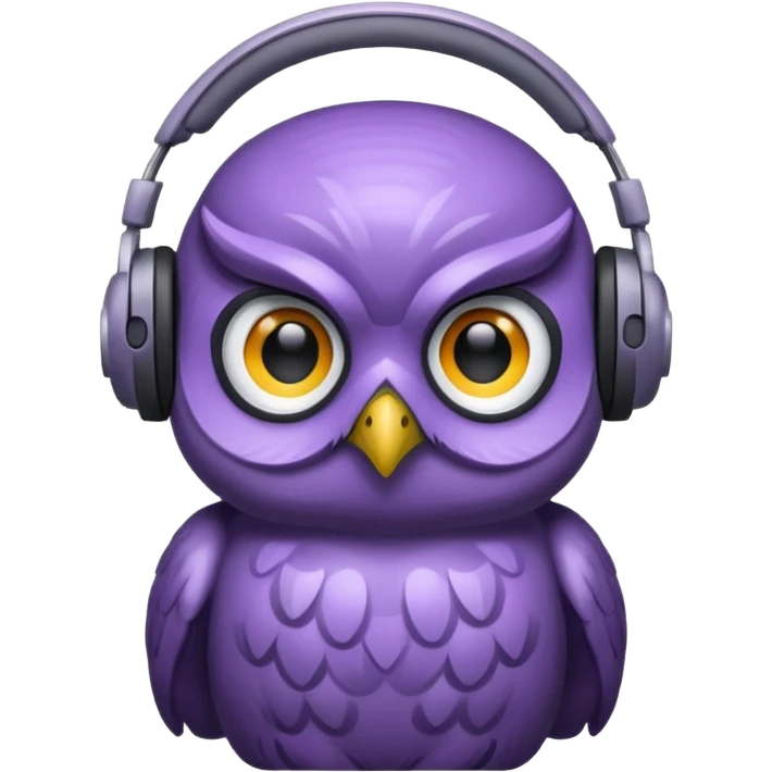 purple gamer owl emoji