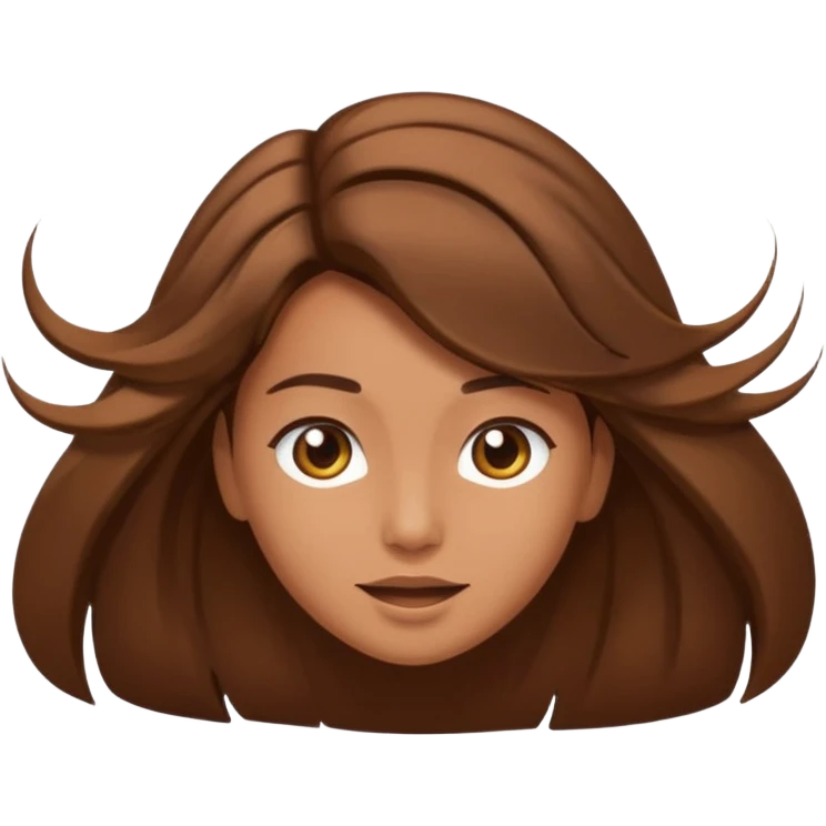 flipping hair emoji with hand flipping the hair emoji