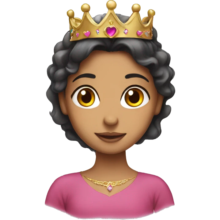 Lebanese Girl with a princess crown  emoji