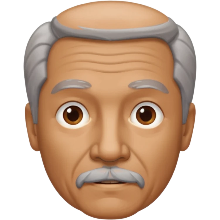 70 year old man with gote emoji