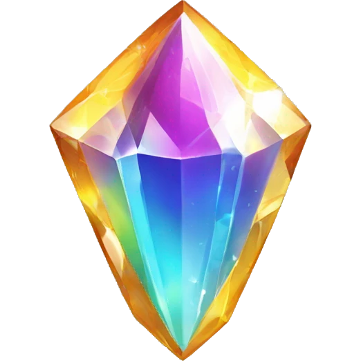 Shiny sparkly colorful crystal gem shard emoji