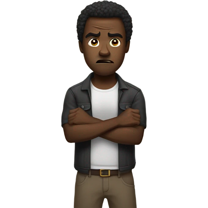 Black guy who is mad emoji