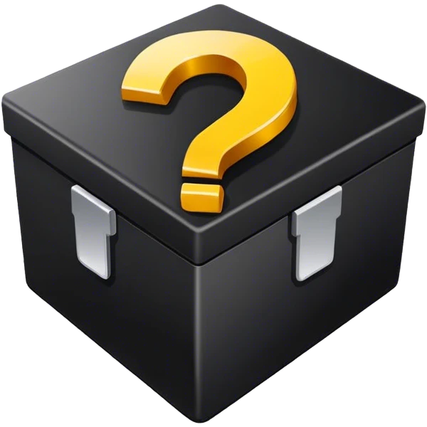 question mark with black box around it emoji
