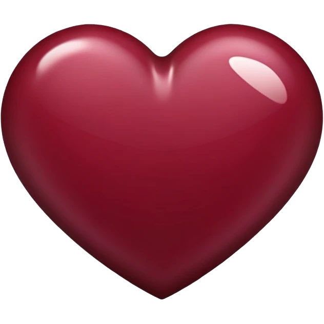maroon heart emoji