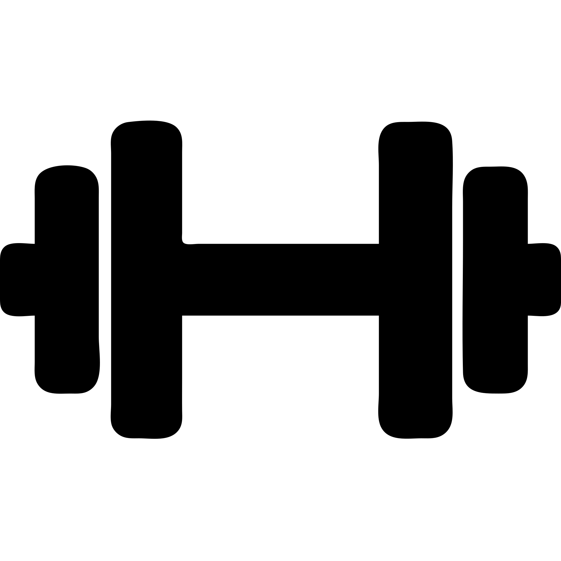 simple and bold gym icon with a dumbbell or barbell emoji