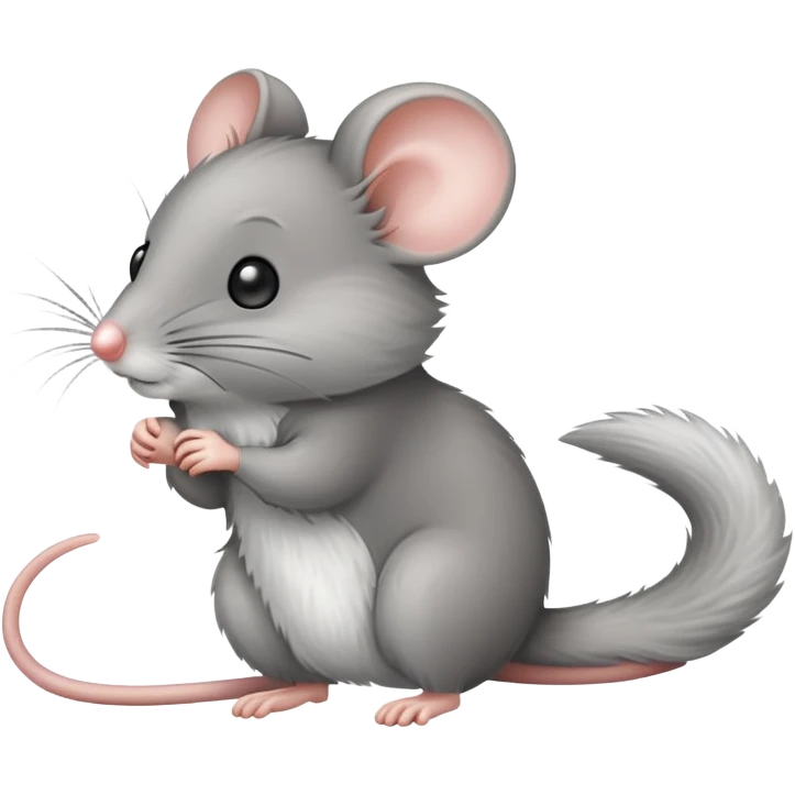 mouse with extra long tail emoji