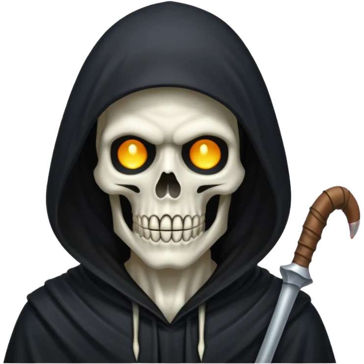 Grim reaper sweating emoji