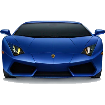 navy blue lamborghini  emoji