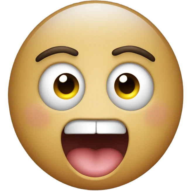 classic emoji face with tongue all the way out eyes wide and swinging head side to side emoji