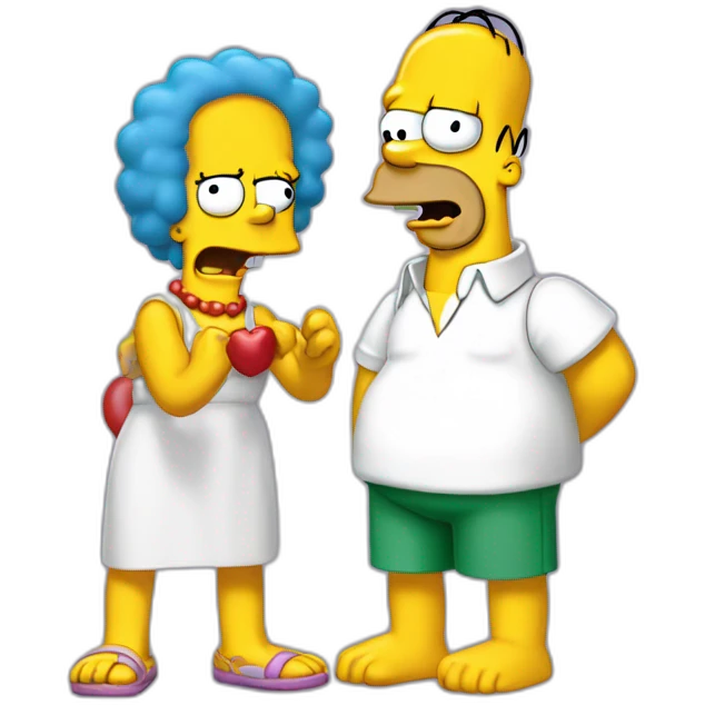 homero simpsons peleando emoji