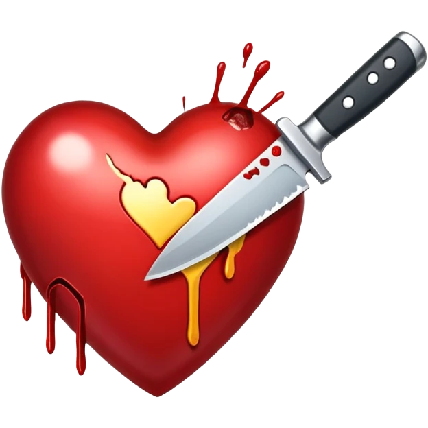 knife through heart  emoji