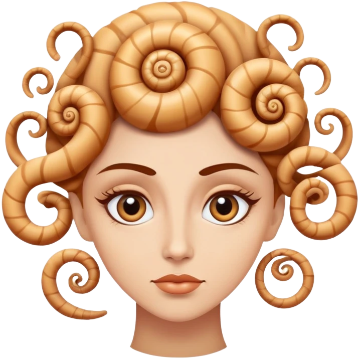 a lady hypnotized with spirals in eyes emoji