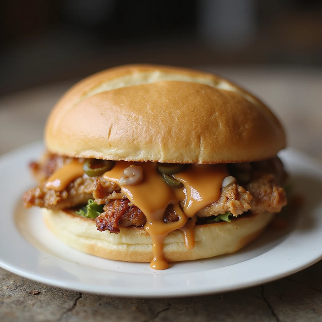 a chicken roll, realistic style, on a plate emoji