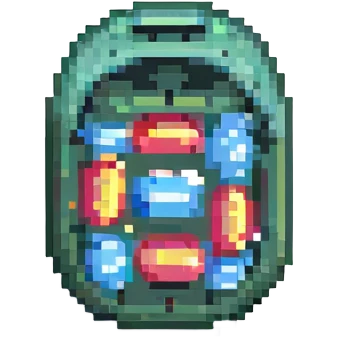 pill capsule pixel art emoji
