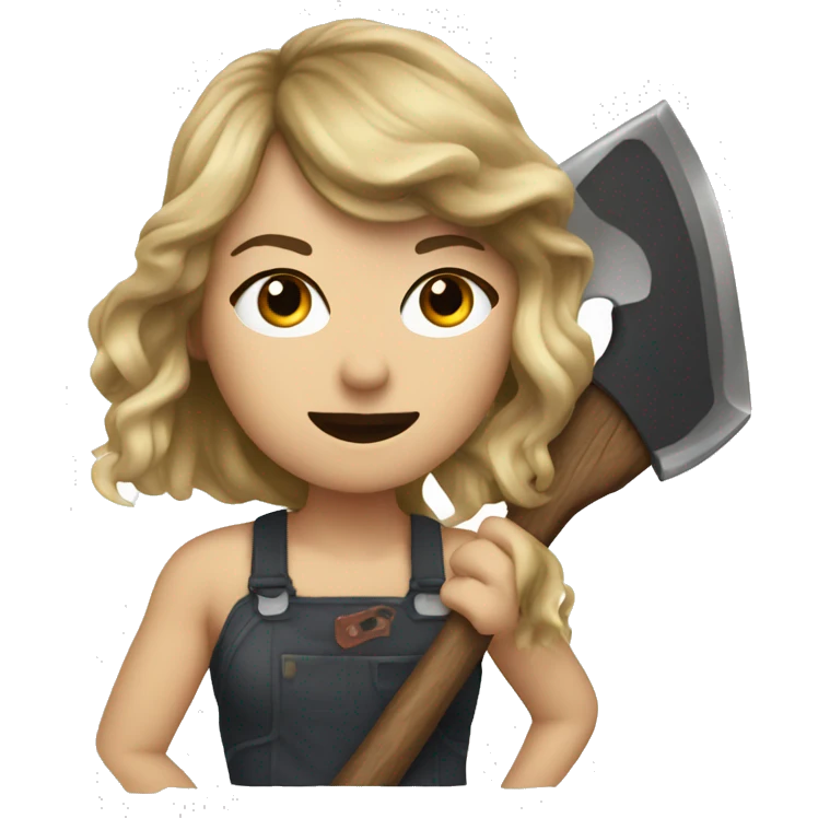 Taylor swift with axe emoji