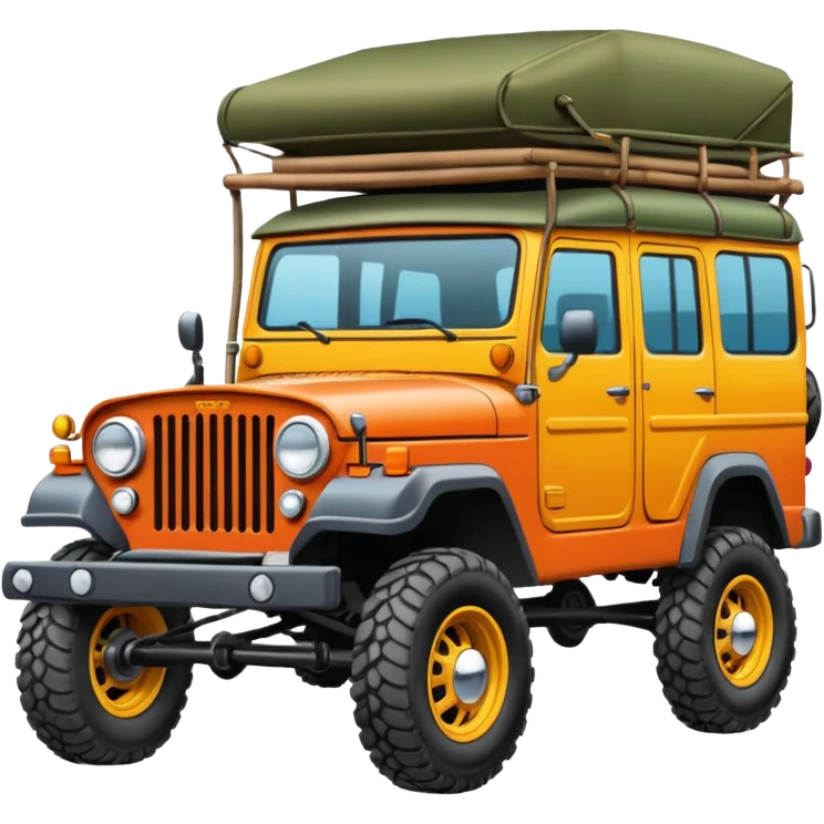 Off-road gypsy car drawing emoji