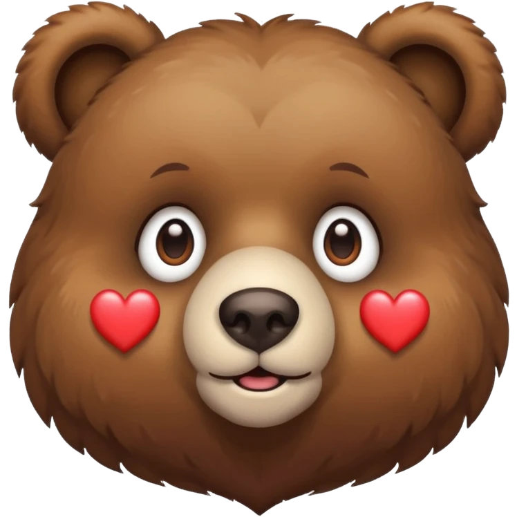 Bear with heart eyes emoji