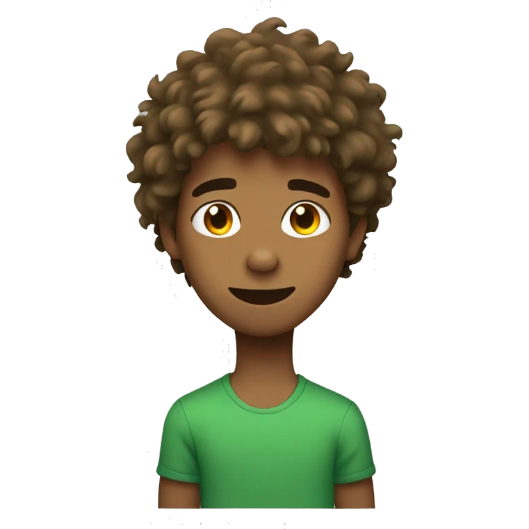 boy shaggy hair  emoji