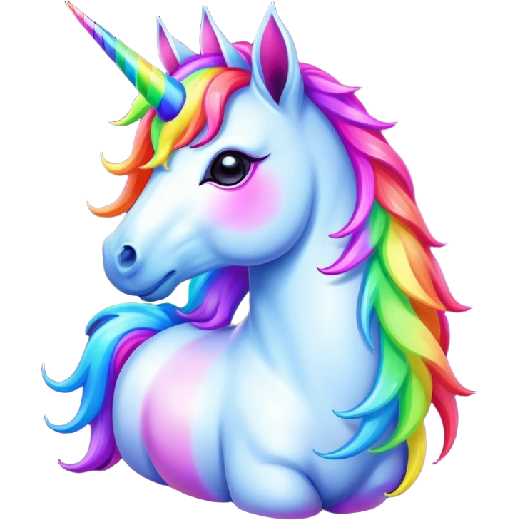 Neon Unicorn emoji
