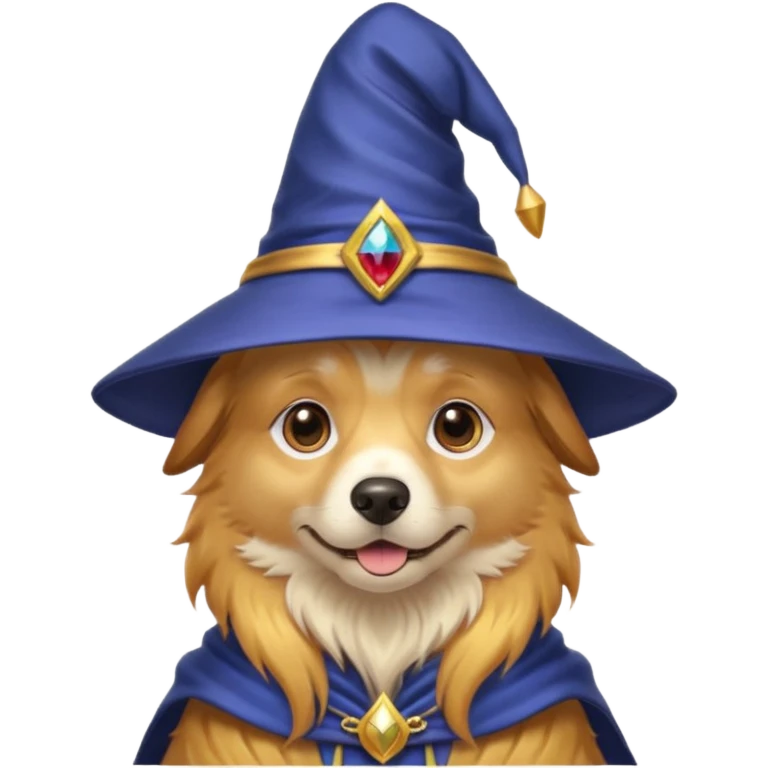 Dog wizard emoji