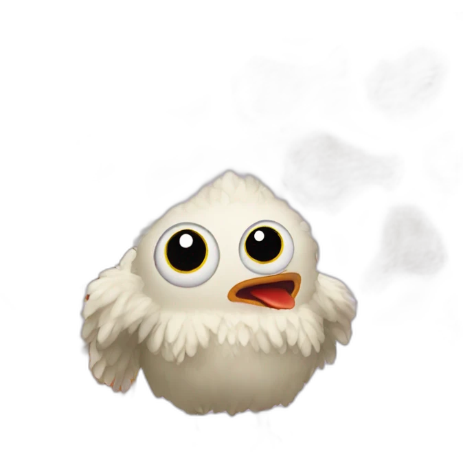 Fried chicken monster emoji