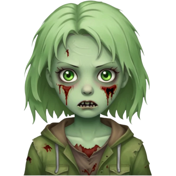 Zumbi garota  emoji