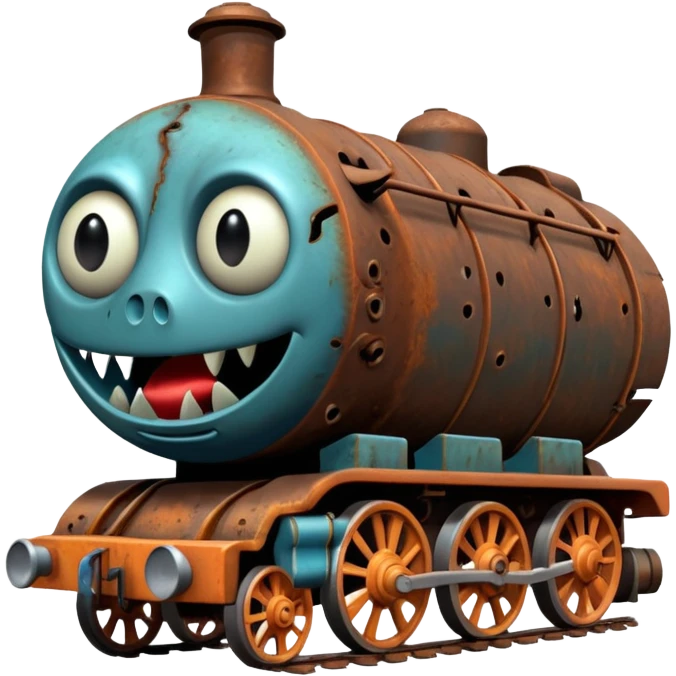 Thomas the Tank Engine died and become abomination  incomprehensible lovecraftian horror emoji