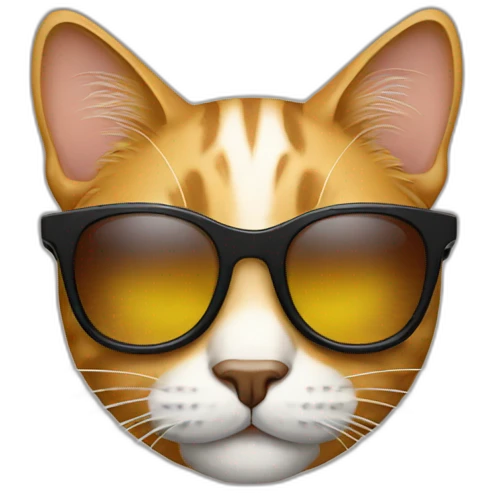 Cat with sunglasses emoji