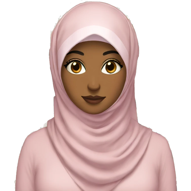 Hijabi with flowers emoji