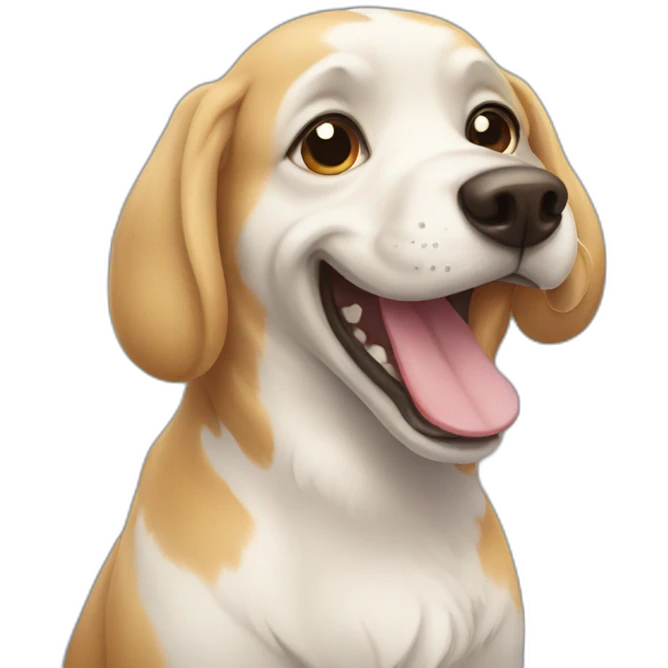 Dog half fish emoji