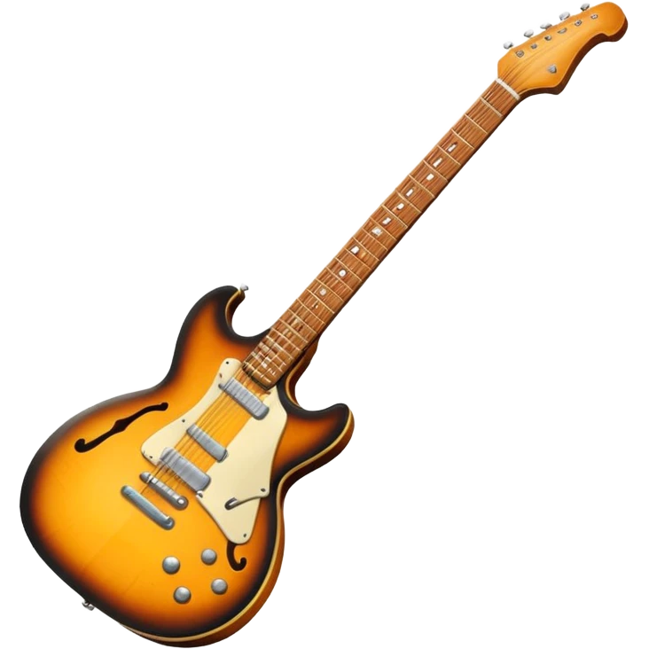 Electric guitar 1950s emoji