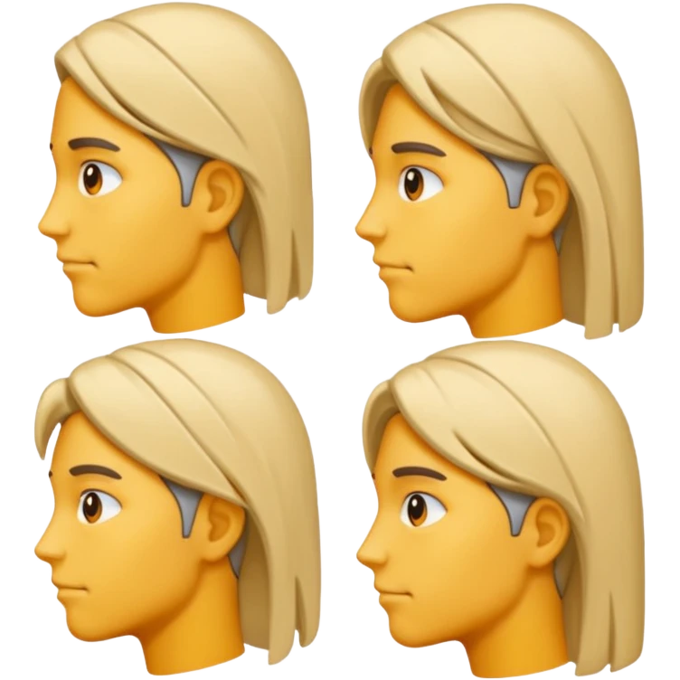 profile heads with dialogue lines emoji